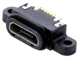 Soclu USB Micro B 5 pini aurit IPX7 USB 2.0