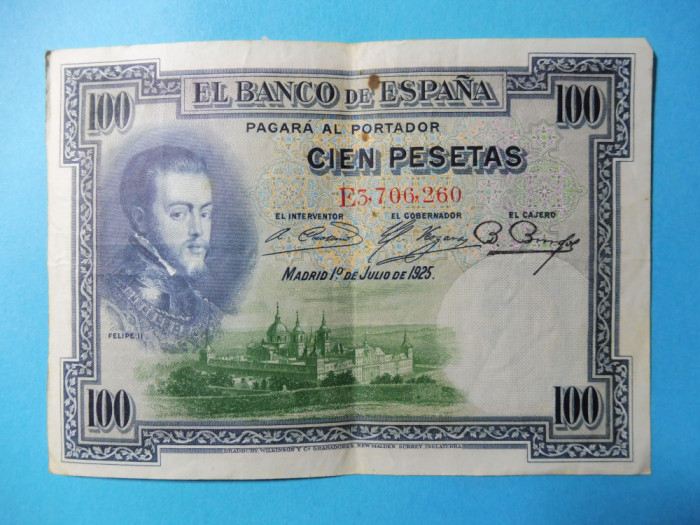 SPANIA 100 PESETAS 1925 (101)