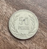C50 - Moneda foarte veche - Columbia - 50 pesos - 1990, America Centrala si de Sud