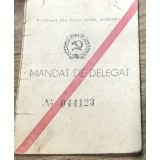 ACTRR01 Act Carnet - Mandat de delegat - PMR