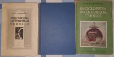 Inginer Nic. P. Constantinescu, Enciclopedia Inventiunilor Tehnice 3 Volume 1939, (carte veche interbelica bibliofilie)