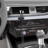 Goobay Organizator Cabluri Birou 4 Sloturi, Negru, Set 2 Bucati, Autoadeziv, Gestionare Ordine