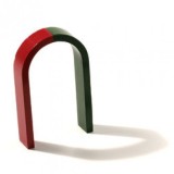 Magnet didactic sub formă de potcoavă mare 100 x 63 mm AlNiCo
