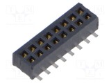 Conector şiruri pini mamă PIN 16 1,27mm gold flash SMT SAMTEC
