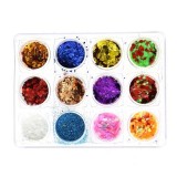 Cumpara ieftin Set 12 decoratiuni paiete pentru unghii, diverse culori, Global Fashion