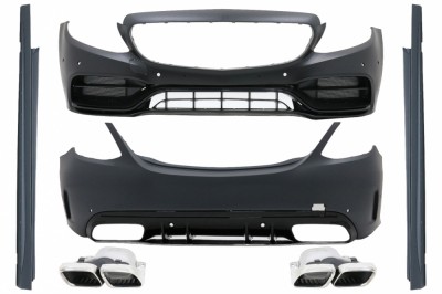 Pachet Exterior Mercedes C-Class W205 Sedan (2014-2020) C63 Design Performance AutoTuning foto