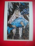 HOPCT 23255 FEMEIE CU PRUNCUL- L V KABACEK-TATARI - MUZEE RUSIA - CP PICTURA --NECIRCULATA