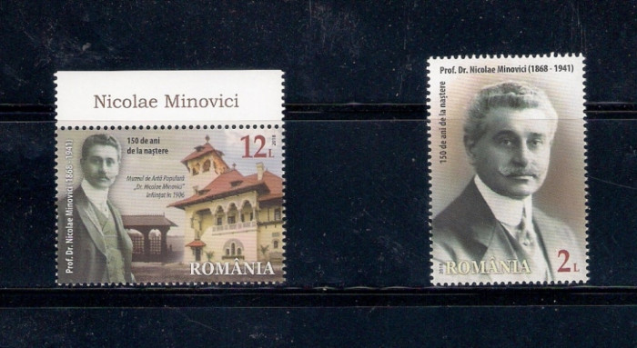 ROMANIA 2018 - NICOLAE MINOVICI, MNH - LP 2217