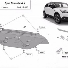 Scut motor metalic Opel Crossland X 2017-prezent