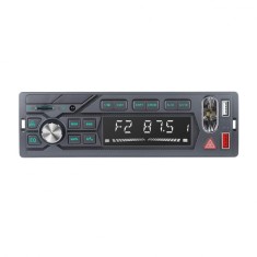 Radio MP3 Player auto INOVA&reg; FM6, 1DIN, USB, BT 4.2, SD, Hands-free, AUX, Radio FM, 4x45W, 10.8-16V, Buton iluminare urgenta LED