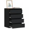 vidaXL Dulap colț cu sertare negru 60x41x76 cm lemn prelucrat 852871