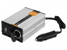 Convertor Transformator Tensiune Auto de la 24V la 12V cu Soclu USB 5V DC 500mA si Bricheta Auto foto