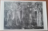 Carte postala, Manastirea Horezu, Picturi interioare