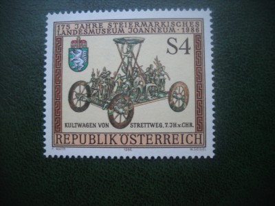 HOPCT TIMBRE MNH 673 MUZEUL PROVINCIAL STRETTWEG 1986 -1 VAL AUSTRIA foto