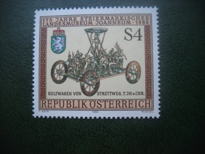 HOPCT TIMBRE MNH 673 MUZEUL PROVINCIAL STRETTWEG 1986 -1 VAL AUSTRIA