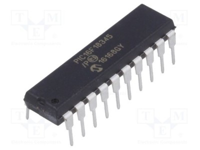 Microcontroler PIC16 14kB 32MHz 2,3-5,5V DIP20 THT MICROCHIP foto