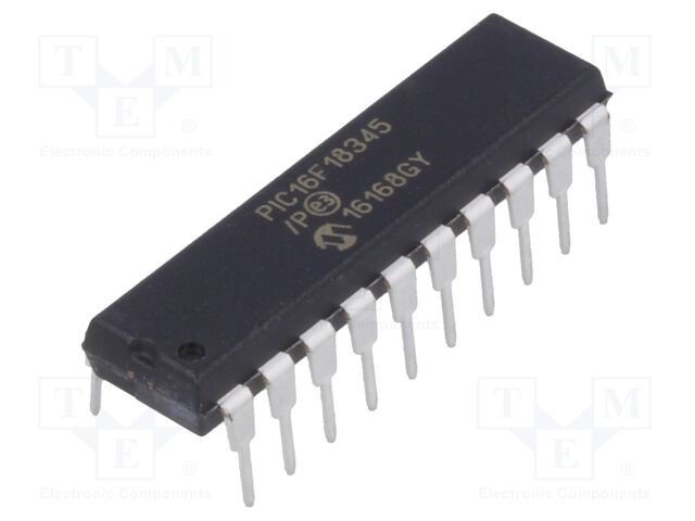 Microcontroler PIC16 14kB 32MHz 2,3-5,5V DIP20 THT MICROCHIP