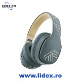 Casti Over-ear PowerLocus P7, Wireless, Gri