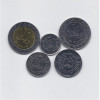 Yemen lot 5 monede UNC, perioada 1993 - 2009, Asia