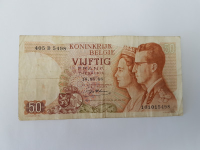 Belgia 50 Francs 1966 foto