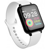 Cumpara ieftin Ceas Smartwatch Techstar&reg; B57, Waterproof IP65, Fitness Tracker Unisex, Monitorizare Puls, Bluetooth, Alb