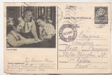 bnk cp Carte postala - Pionieri - cerc de studii - marca fixa