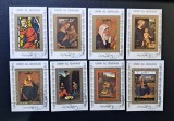 Umm al-Qiwain 1972 Seria "Pictură Religioasă / Arta Sacră - Vitralii &amp; Maeștri ai Renașterii" Obliterat CTO - A90