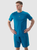 Tricou regular unicolor pentru bărbați - cobalt, 4F Sportswear