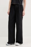 Under Armour pantaloni de trening Unstoppable femei, culoarea negru, uni, 6000276