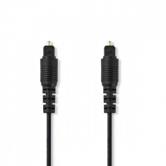 Cablu Audio Optic 1m Toslink tata - Toslink tata 1m negru Nedis