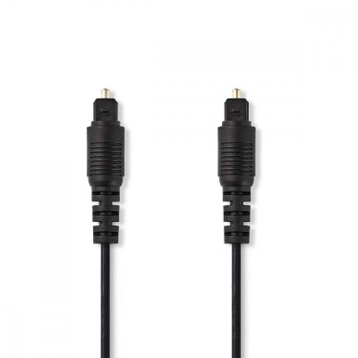 Cablu Audio Optic 1m Toslink tata - Toslink tata 1m negru Nedis foto