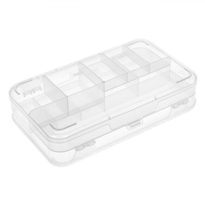 Cutie Organizator, Model Transparent, Plastic, Dimensiuni 21.4x12.7x4.8 cm foto