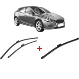 Cumpara ieftin Set 3 stergatoare VOLVO V40 Hatchback (525) 2012 - 2019, pentru parbriz si luneta, Valeo Silencio