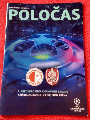 Program meci fotbal SLAVIA PRAGA-CFR CLUJ(Champions League 28.08.2019) foto