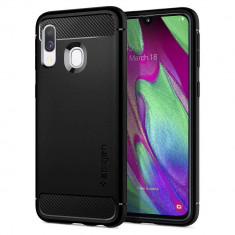 HIBRID ARMURA SPIGEN Samsung Galaxy A40 NEGRU foto