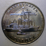 7.383 GERMANIA RDG DDR &Uuml;BERSEEHAFEN ROSTOCK 5 MARK 1988 A XF/AUNC