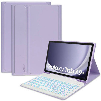 Husa Tech-Protect Sc Pen + Tastatura pentru Samsung Galaxy Tab A9+ Plus 11.0 X210/X215/X216 Violet foto