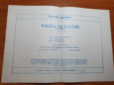 afis teatrul national - valiza cu fluturi- director radu beligan