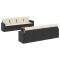Set mobilier de gradina cu perne, 9 piese, negru, poliratan