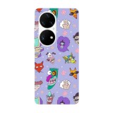 Husa compatibila cu Huawei P50 Pro model Courage the Cowardly dog ooga booga, Silicon, TPU, Viceversa, Transparent, Carcasa