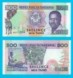Tanzania (p#26) 500 Shillings 1993 UNC &#039;Mwinyi&#039; serie: MG711854