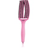 Olivia Garden Fingerbrush Boar &amp; Nylon perie de par cu peri de nailon și de mistreț Celestial Pink 1 buc