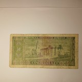 Di. 114. Bancnota 50 lei 1966 circulata
