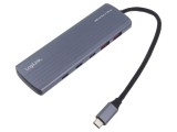 Hub USB LOGILINK 10 porturi USB A și USB C, 10Gbps, gri