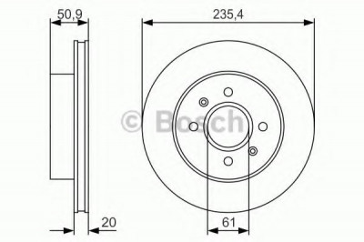 Disc frana DACIA SOLENZA (2003 - 2016) BOSCH 0 986 479 R52 foto