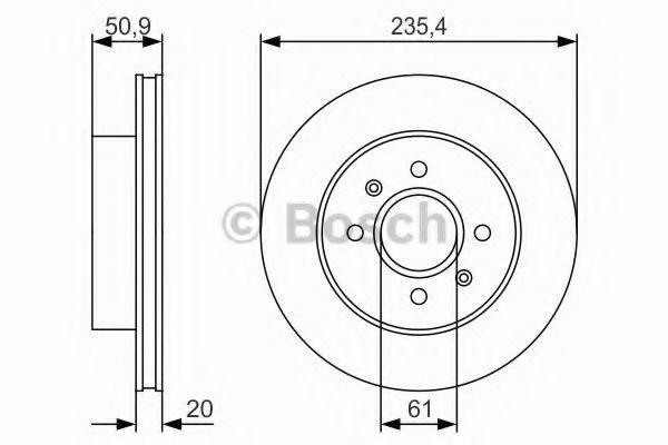 Disc frana DACIA SOLENZA (2003 - 2016) BOSCH 0 986 479 R52