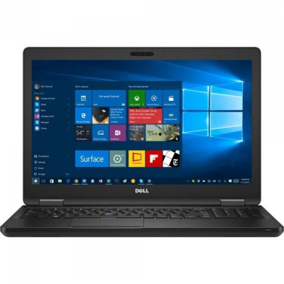 Laptop DELL, LATITUDE 5580, Intel Core i5-7300U, 2.60 GHz, HDD: 128 GB SSD, RAM: 8 GB, video: Intel HD Graphics 620, webcam foto