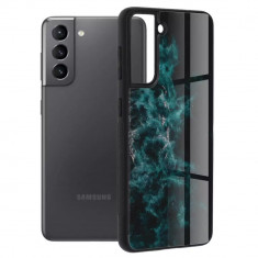 Husa Samsung Galaxy S21 Antisoc Personalizata Nebuloasa Albastra Glaze foto