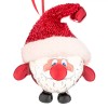 Glob Crăciun Model Moș Crăciun, Pălărie Roșie, Multicolor, 6.5cm, Oem