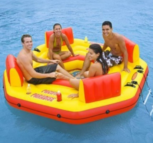 Saltea gonflabila pentru mare sau piscina, Insula de familie, INTEX 58286,  pentru 4 persoane | Okazii.ro